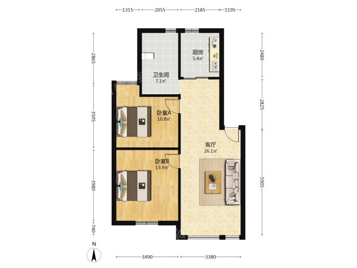 整租·罗山花苑