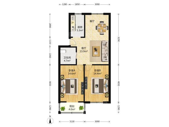 整租·育秀(五区)