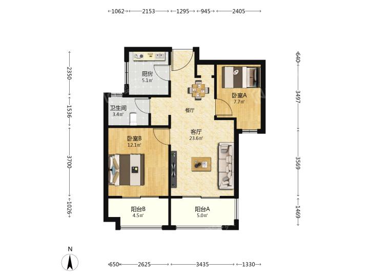 整租·绿地海域苏河源(一期)