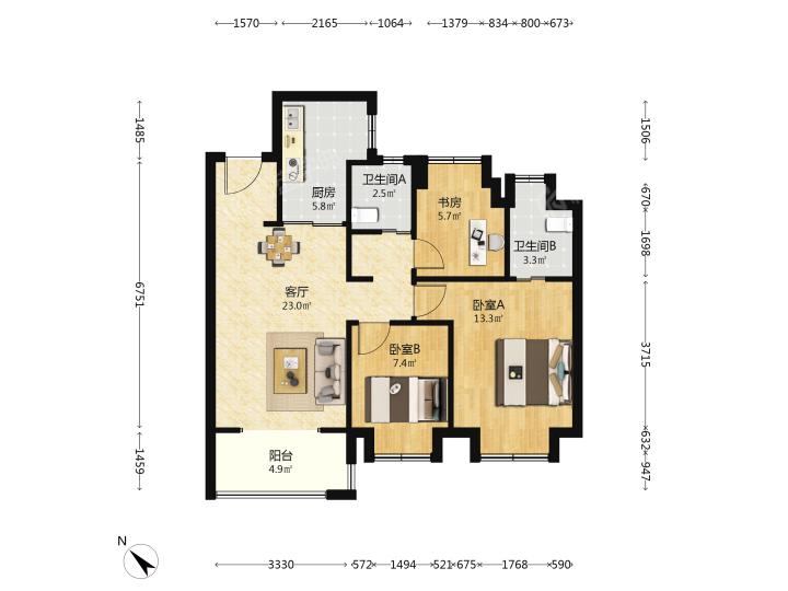 整租·万科西郊都会