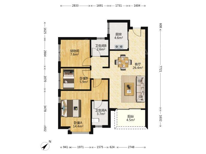 整租·南部湾万科城(四期)