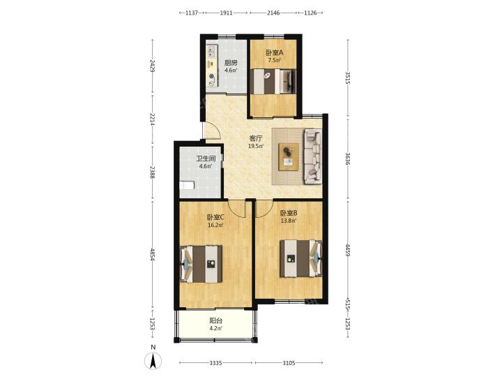 整租·育秀(八区)