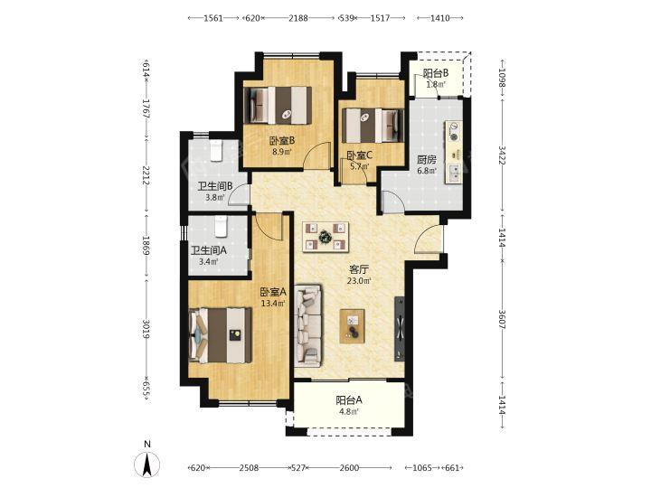 整租·日月光伯爵湾(一期)