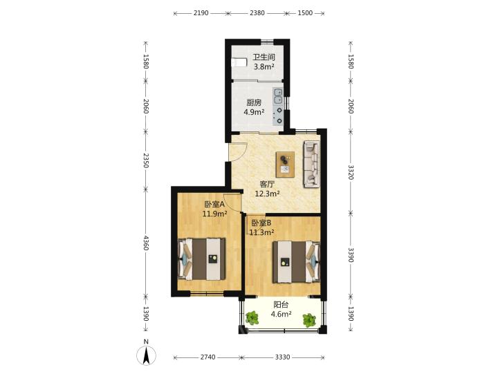 整租·恒大华城(梅山苑)