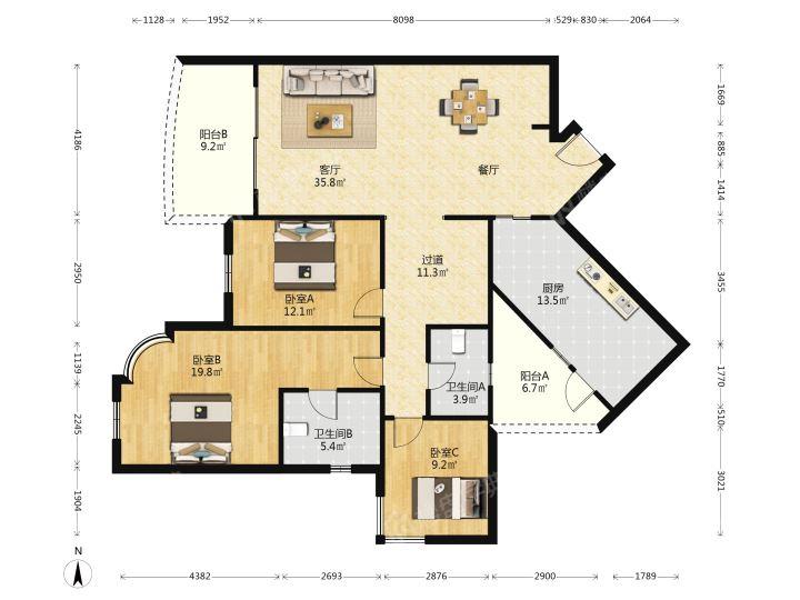 整租·仁恒滨江园