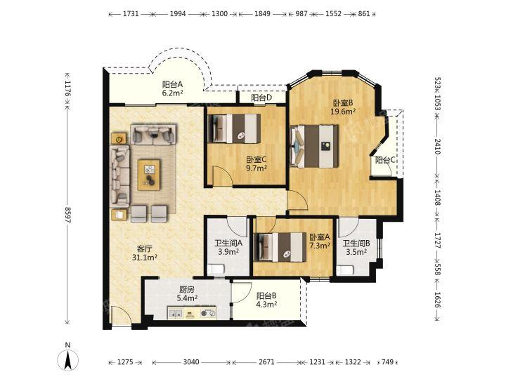 整租·海逸城市花园