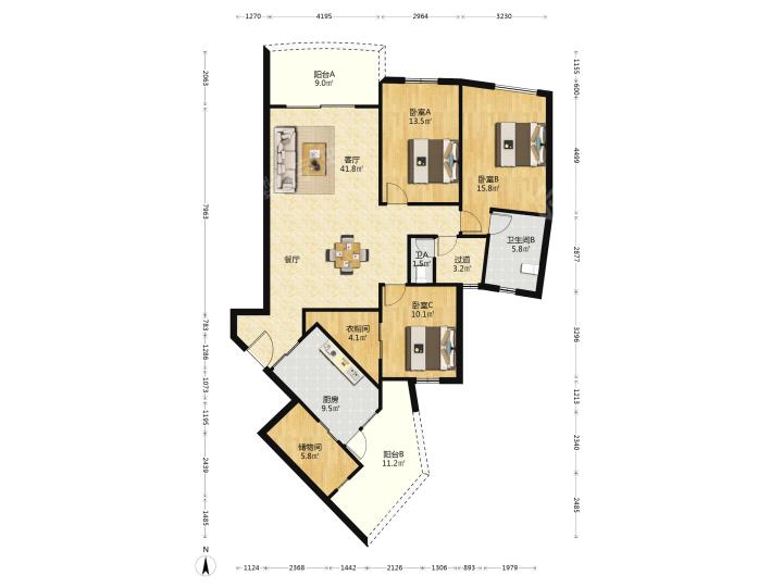 整租·仁恒滨江园