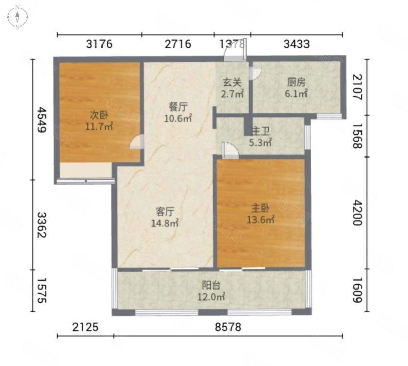 整租·荣盛花语城(二期)