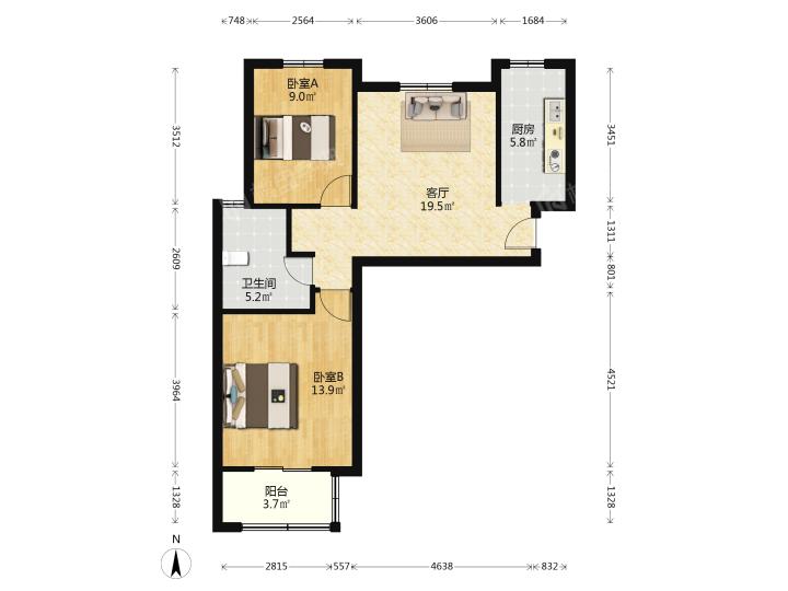 整租·塘和家园(山茶雅苑)