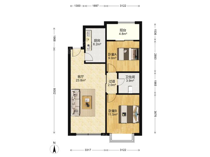 整租·福海阳光