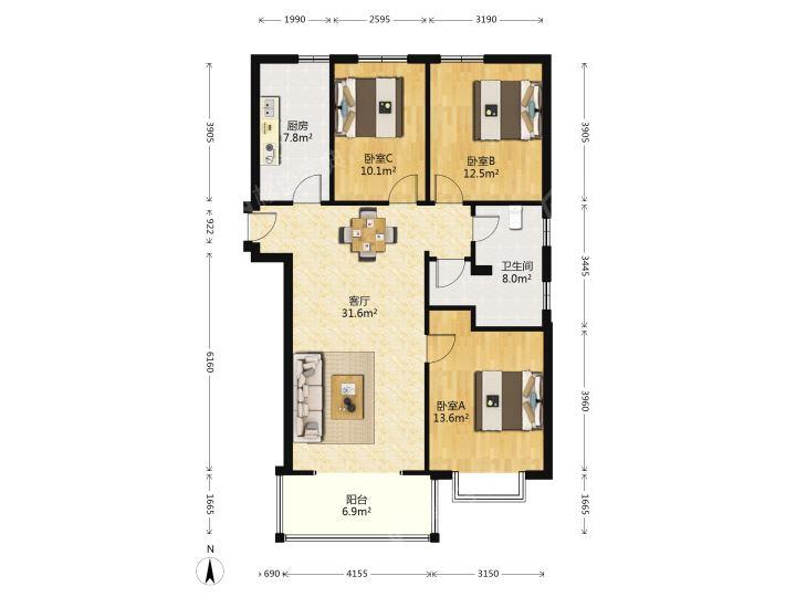 整租·福海阳光